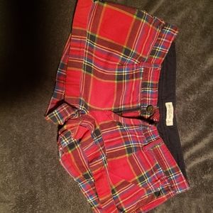 Abercrombie and fitch plaid shorts size 4
